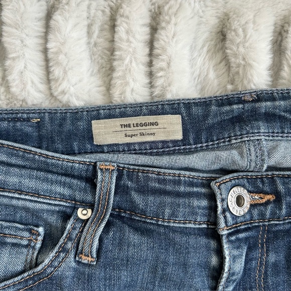 AG Adriano Goldshmied Legging Skinny Ankle Jeans in Blue Stretch Denim 29 - Picture 4 of 7